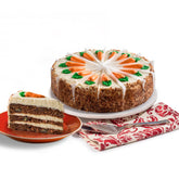 David's Cookies front view of 10-inch carrot cake showing bakery presentation and ready-to-serve appeal