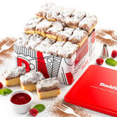 David's COOKIES front tin packaging showing attractive gift presentation and brand recognition