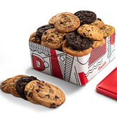 David's COOKIES tin front view showing gift-ready presentation and premium appeal