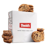 David's COOKIES gift box front view showing branded packaging and attractive presentation