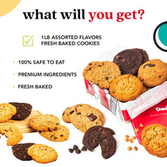 David's Cookies individual wrapping detail preserving freshness and convenience