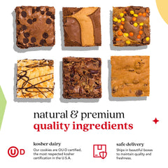 David's Cookies single brownie slice individually wrapped for freshness and convenience