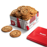 David's COOKIES front packaging showing gift-ready peanut butter basket benefit gifting