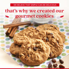 David's Cookies open tin displaying two dozen cookies for sharing benefits