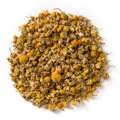 Davidson's chamomile loose flowers close-up showing whole blossoms and visual quality benefit
