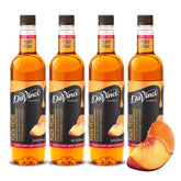 DaVinci Gourmet front packaging showing bottle and peach syrup benefit convenience