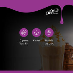 DaVinci Gourmet iced chai in glass demonstrating refreshing cold service