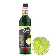 DaVinci Gourmet bottle front label showing lime syrup freshness