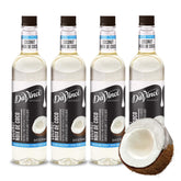 DaVinci Gourmet bottle front view showing coconut flavor and café-ready benefits