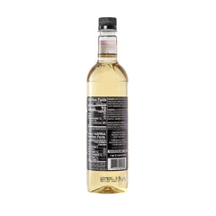 DaVinci Gourmet label closeup highlighting ingredients and quality control