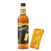 DaVinci Gourmet front bottle shot showing clear honey syrup and brand visibility, ideal for menu prep
