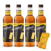 DaVinci Gourmet honey syrup front view showing bottle and clear label, highlights convenience