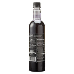 DaVinci Gourmet syrup pouring close-up, highlighting smooth texture and easy mixing benefit