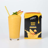 DaVinci Gourmet front packaging showing bold mango flavor and easy pour benefit