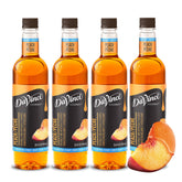 DaVinci Gourmet front packaging showing four 25.4 oz bottles, convenient stock