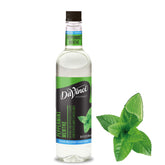 DaVinci Gourmet bottle front packaging showing peppermint flavor and calorie-free benefit