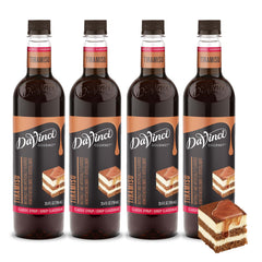 DaVinci Gourmet tiramisu syrup front packaging shows brand and product benefit