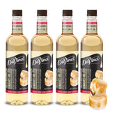 DaVinci Gourmet front packaging showing four 25.4 fl oz bottles and clear branding for value