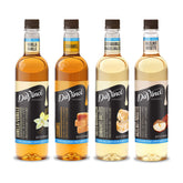 DaVinci Gourmet variety pack front packaging showing four sugar free bottles for versatile flavoring