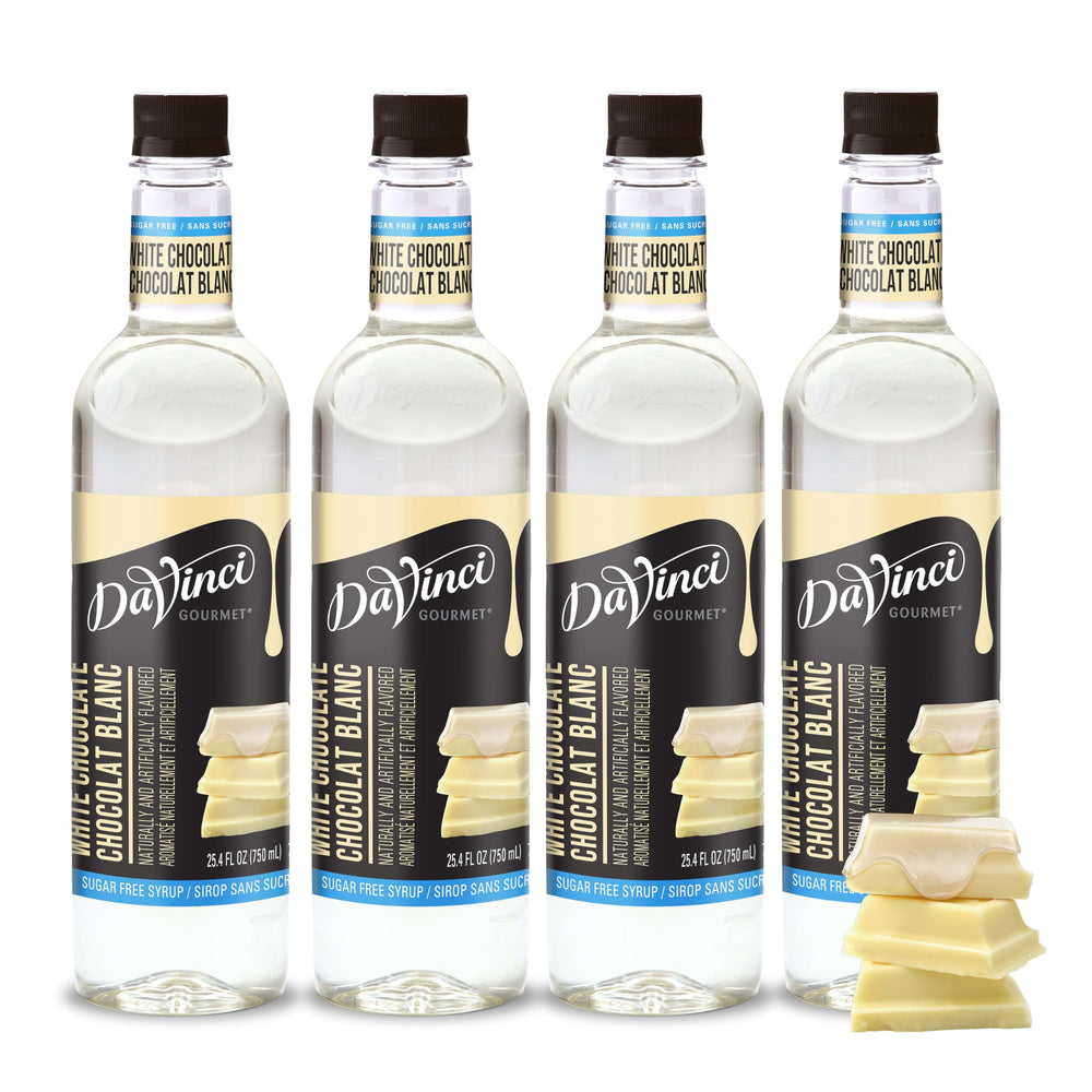 DaVinci Gourmet bottle front label showing product and benefit of zero-calorie flavor