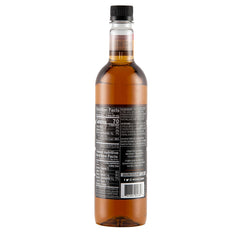 DaVinci Gourmet bottle back label with ingredients and Kosher-Pareve mark for informed use