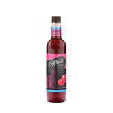 DaVinci Gourmet bottle front label showing raspberry flavor and benefits