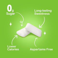 DC24 DAILY CARE close-up of gum pellet texture showing long-lasting flavor benefit