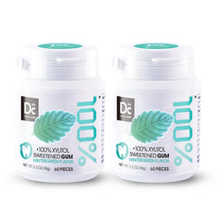 DC24 DAILY CARE front packaging showing wintergreen gum and resealable bottles for convenience