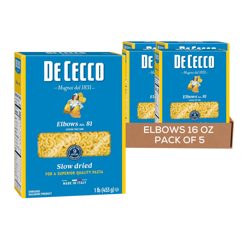 De Cecco front packaging showing brand and 16 oz bag advantage