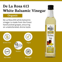 de la rosa 613 bottle styled on a kitchen counter for visual appeal