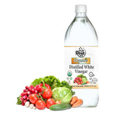 De La Rosa 613 front bottle showing clear organic vinegar, pure flavor
