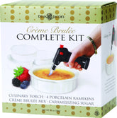 Dean Jacob's front packaging showing full crème brûlée set and contents benefit clarity