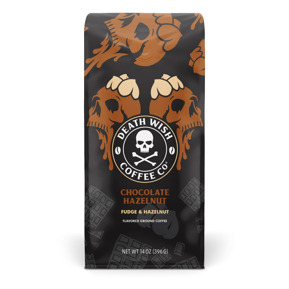 Death Wish front packaging showing flavor and bold branding benefit clarity