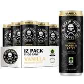 Death Wish Coffee can front packaging showing bold branding and flavor