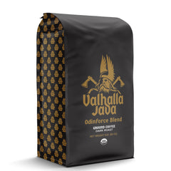 Death Wish Coffee roasted beans detail highlighting blend origin and texture