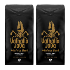 Death Wish Coffee Valhalla Java front packaging showing branding and roast details for confident purchase