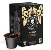 Death Wish Coffee front packaging showing 10-count box and brand boldness