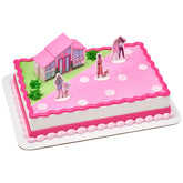 DecoPac Barbie Dreamhouse front packaging showing ready-to-use topper benefits