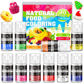 DecorRom front-pack shot showing all ten bright bottles and kit layout for easy selection