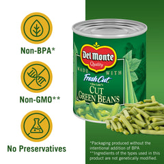 Del Monte BLUE LAKE beans plated as a simple side dish, easy weeknight vegetable option
