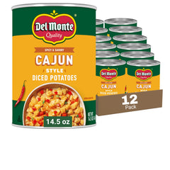 Del Monte front packaging showing can label and pack details, convenient pantry staple