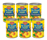 Del Monte front packaging showing six cans and easy pantry storage benefit