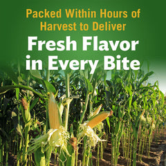 Del Monte corn tossed into summer salad in a bowl, adds sweetness and crunch benefit