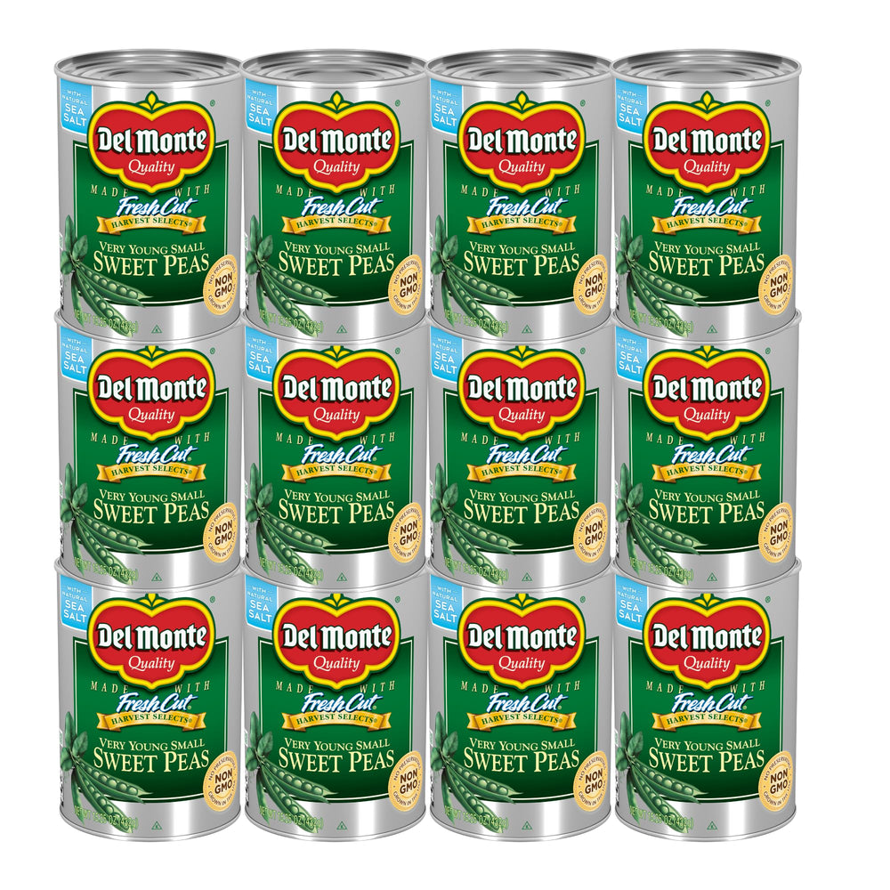 Del Monte front of can showing product branding and benefits