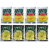 Del's front packaging of 8-pack combo showing variety and convenience