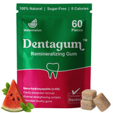 Dentagum front packaging showing watermelon flavor and 60-piece count for convenient use