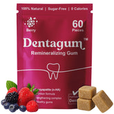 Dentagum front packaging showing brand and berry pouch for convenient oral care