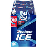 Dentyne front packaging showing six bottles and product branding for quick identification