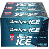 Dentyne front packaging showing bold icy freshness benefit