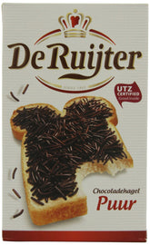 De Ruijter front packaging three-box pack showing brand and contents for pantry stocking